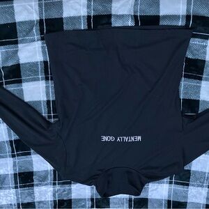 A long sleeve shirt from shein. black.soft